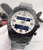 Breitling Cockpit B50 Copy Watches Black Steel White Face